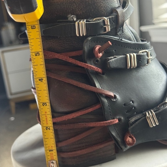 Freebird Black and Brown Ankle Boots - Picture 6 of 9